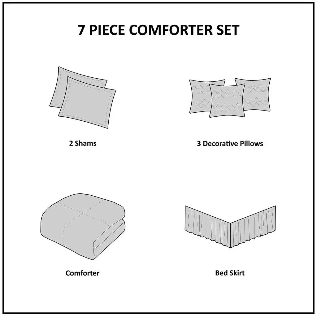 Amherst 7 Piece Comforter Set by Madison Park - Gifts for You 'n Me