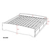 King Mate’s Platform Storage Bed with 6 Drawers