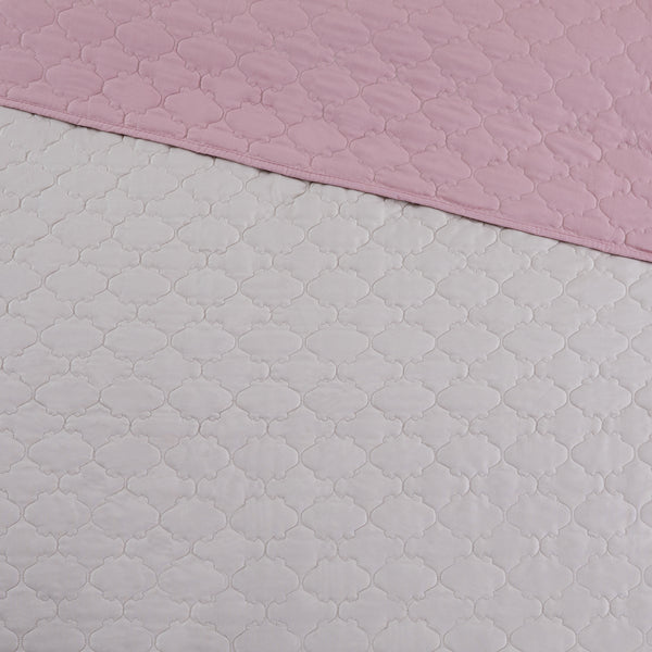 Andria 10 Piece Queen Size Comforter And Coverlet Set , Brown And Pink