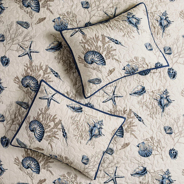 Bayside Reversible Coverlet Quilt Set with Throw Pillows - Gifts for You 'n Me