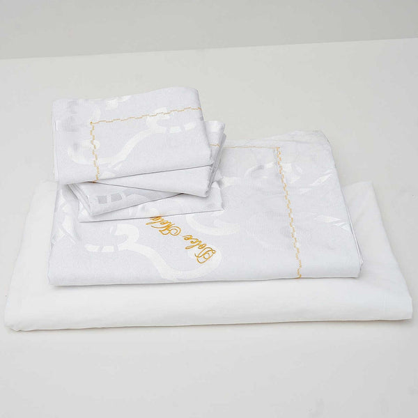 Dolce Mela 6 Pieces Luxury Jacquard Queen Duvet Cover Set -  La Rochelle - Gifts for You 'n Me