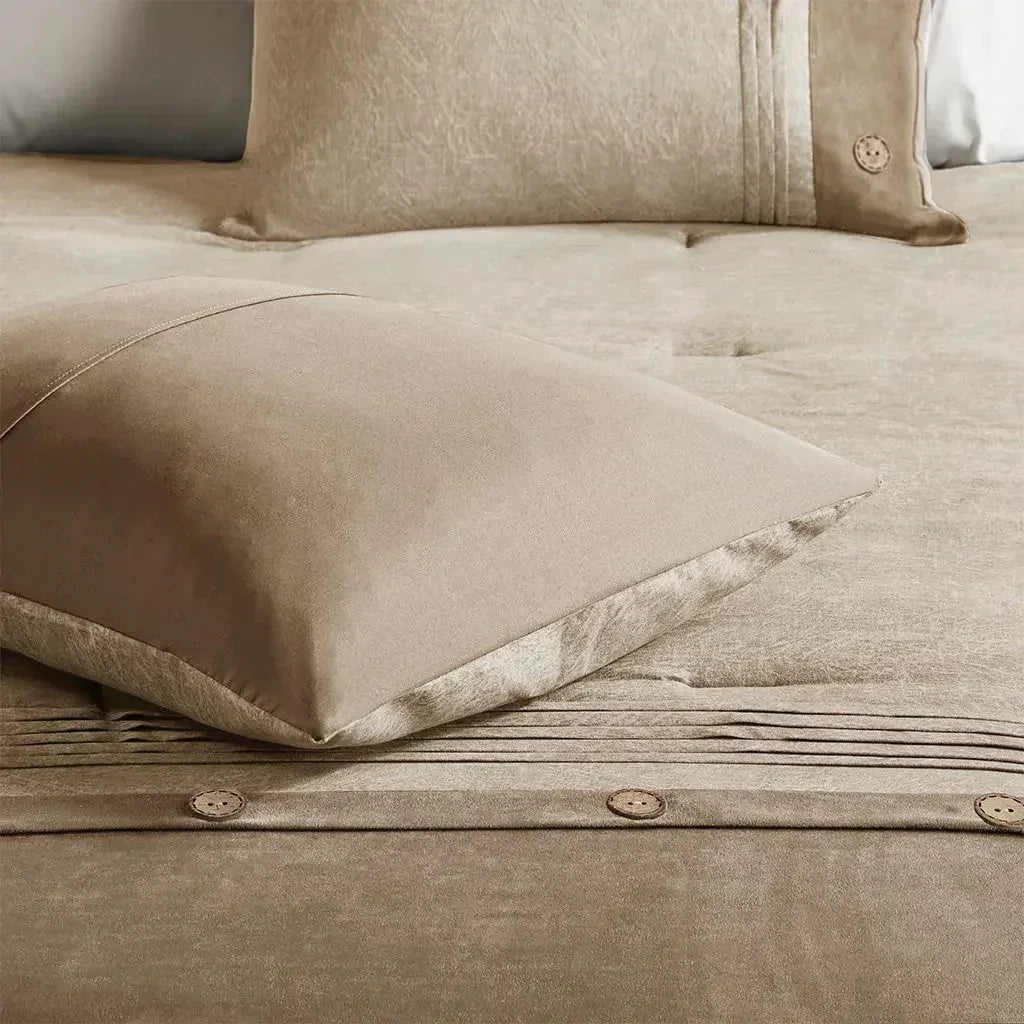 Boone 7 Piece Faux Suede Comforter Set by Madison Park - Gifts for You 'n Me