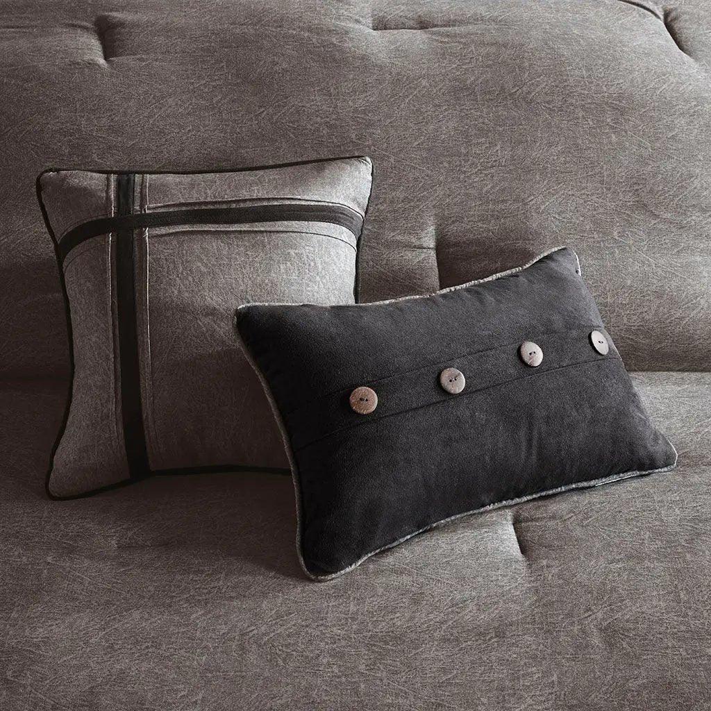 Boone 7 Piece Faux Suede Comforter Set by Madison Park - Gifts for You 'n Me
