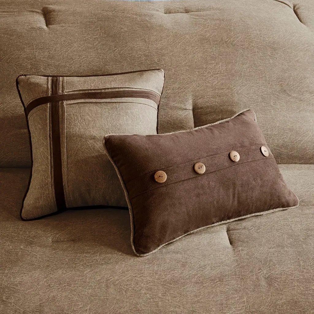 Boone 7 Piece Faux Suede Comforter Set by Madison Park - Gifts for You 'n Me