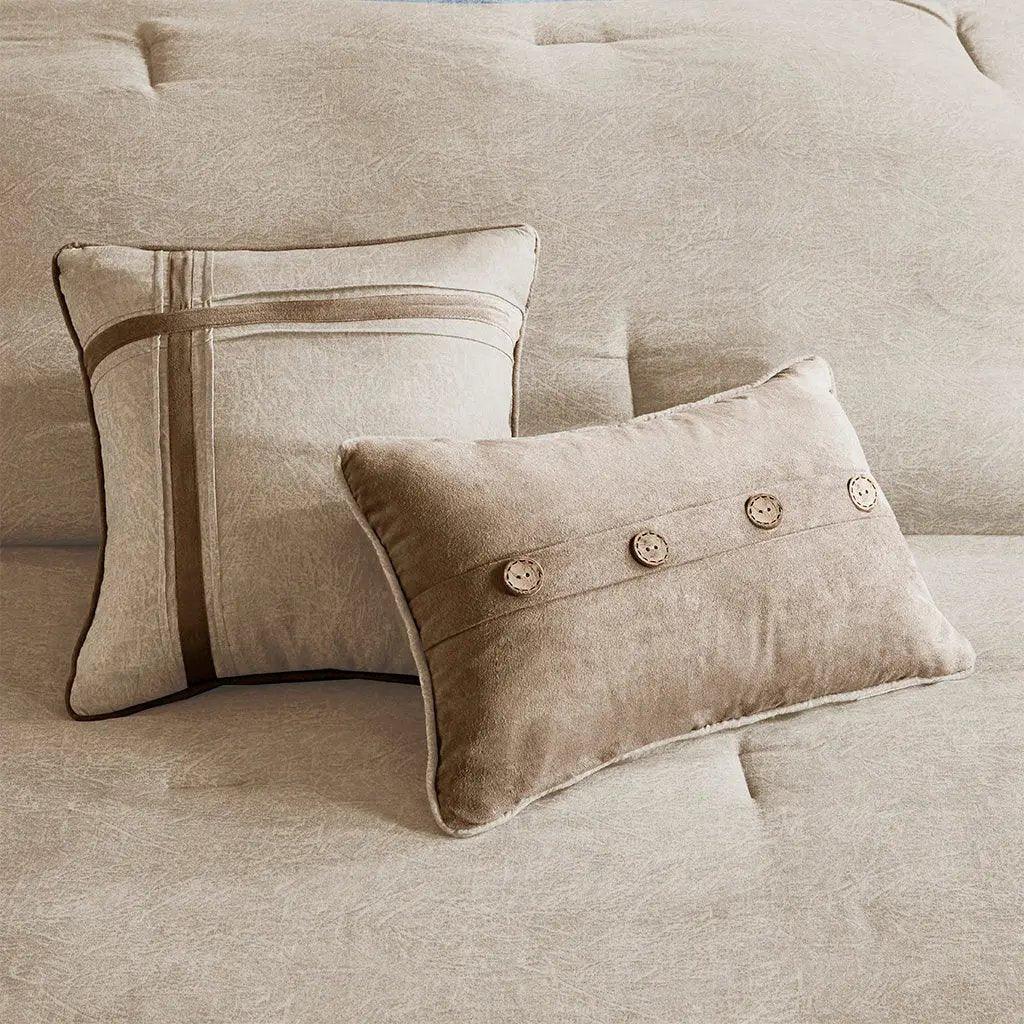 Boone 7 Piece Faux Suede Comforter Set by Madison Park - Gifts for You 'n Me