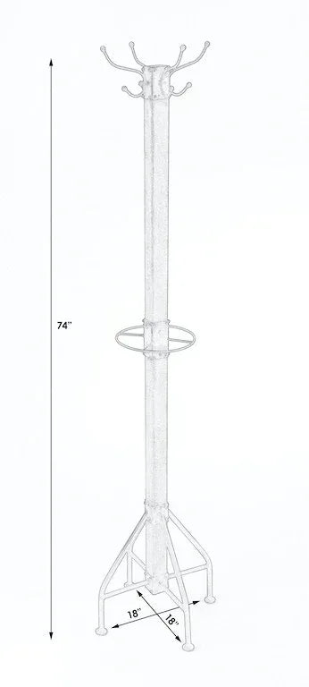 Butler Logan Square White and Gold Coat Rack/Tree - Gifts for You 'n Me