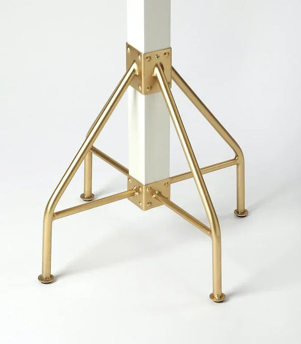 Butler Logan Square White and Gold Coat Rack/Tree - Gifts for You 'n Me