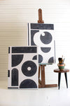 Black And White Oil Paintings - Set of 2