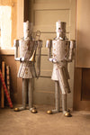 Set of 2 Life Size Tin Christmas Soldiers