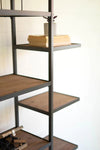 Metal And Wood Tall Geometric Display Shelves