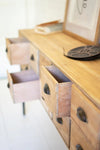 Chest Of 12 Wooden Drawers With Iron Legs