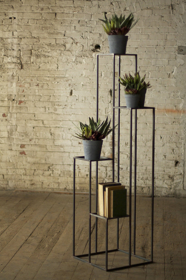 TALL MULTI-LEVEL IRON PEDESTALS Kalalou