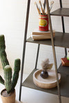 Black Metal Ladder Shelving Unit