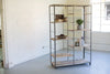 Recycled Wood And Metal Adjustable Shelving Unit
