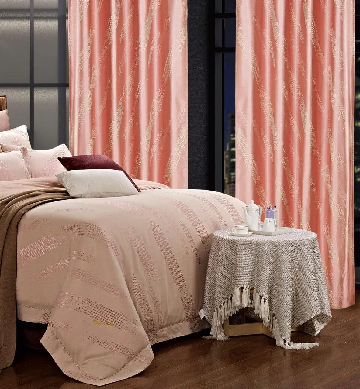 Capri, Dolce Mela Window Treatments Damask Drapes Capri Curtain Panels 58x98