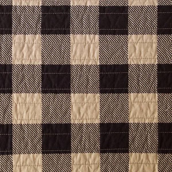 Check Oversized Quilt Mini Set - Tan - Gifts for You 'n Me