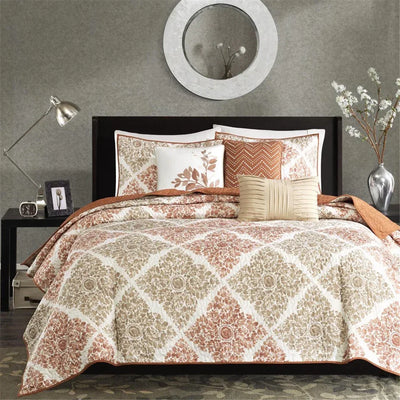 Claire 6 Piece Reversible Coverlet Set - Multi