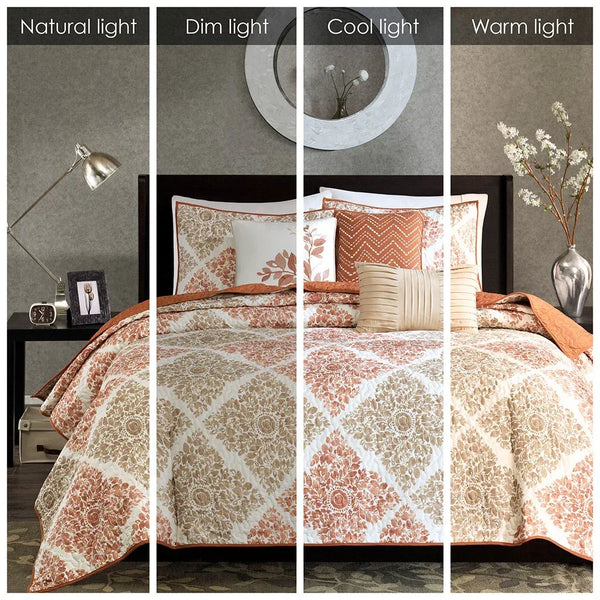 Claire 6 Piece Reversible Coverlet Set - Multi - Gifts for You 'n Me