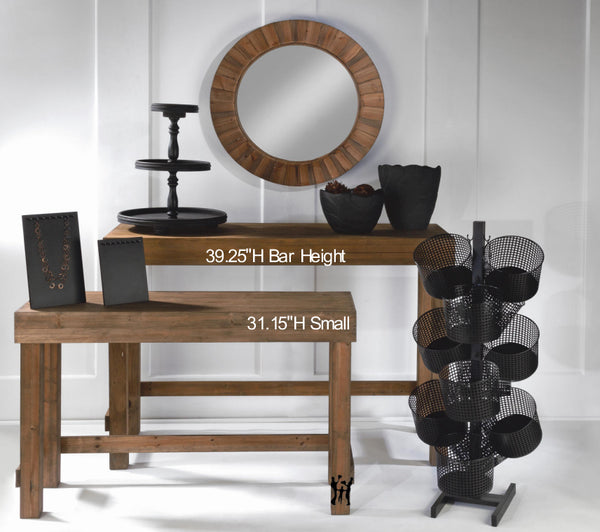 Small Natural Console Table