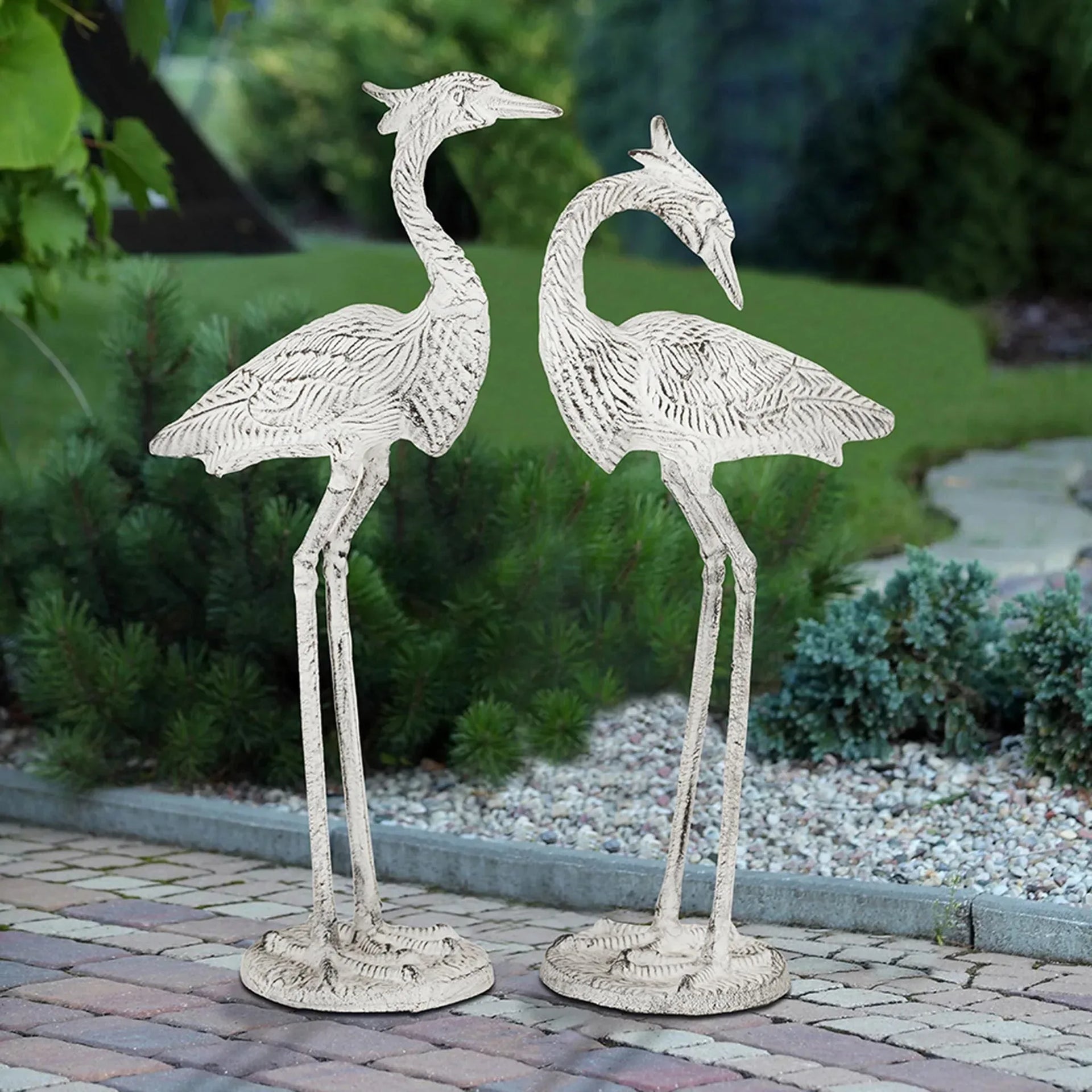 Courting Egrets Set of 2 - Gifts for You 'n Me