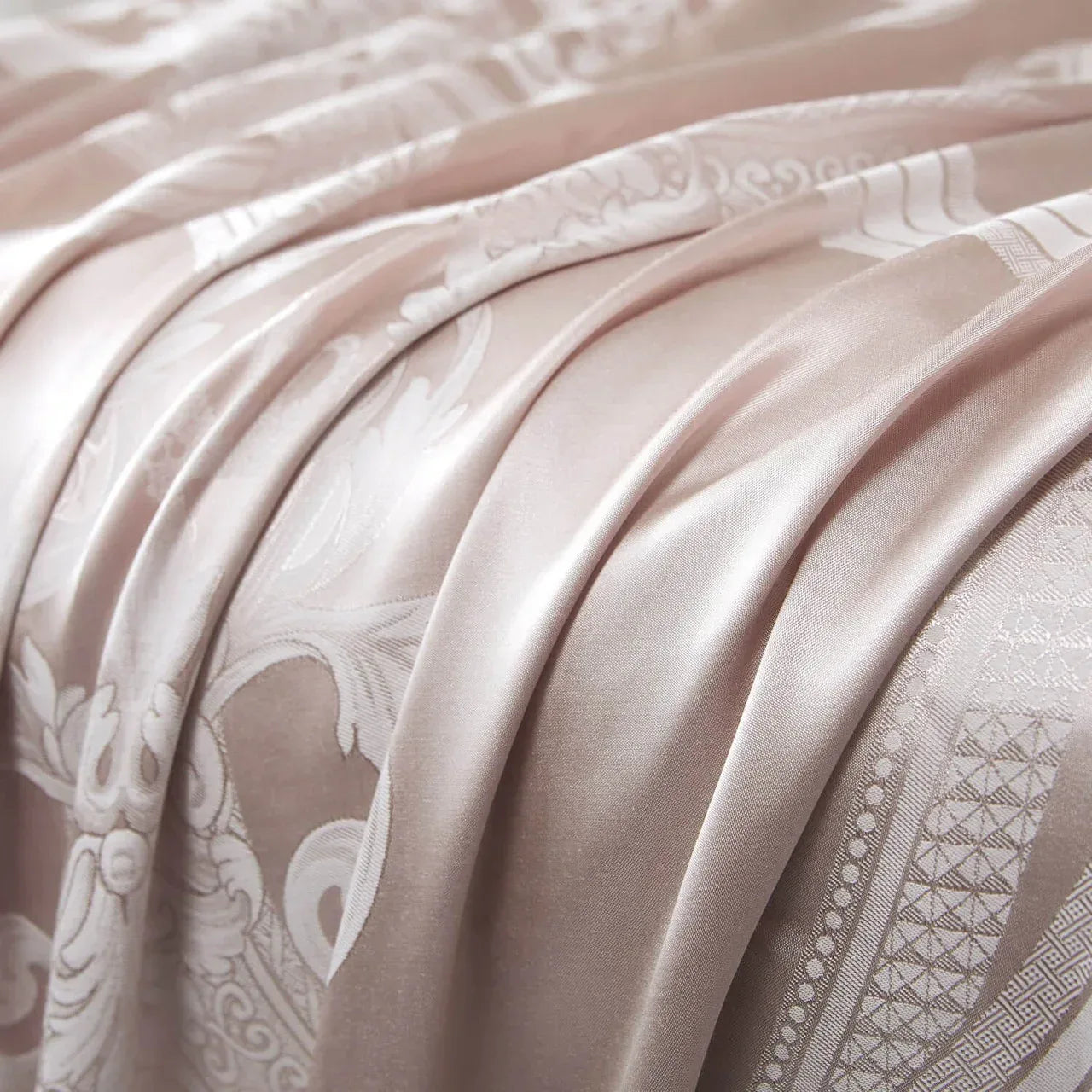 Curtains Damask Jacquard Grommet Semi-Blackout, Le-Harve by Dolce-Mela 60x100