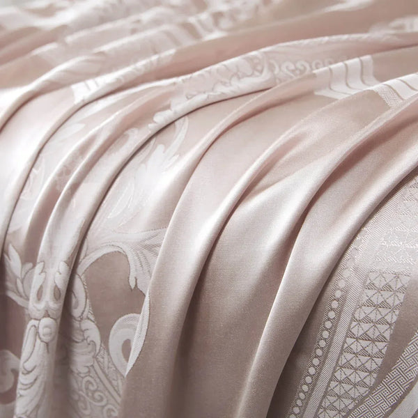 Curtains Damask Jacquard Grommet Semi-Blackout, Le-Harve by Dolce-Mela 60x100