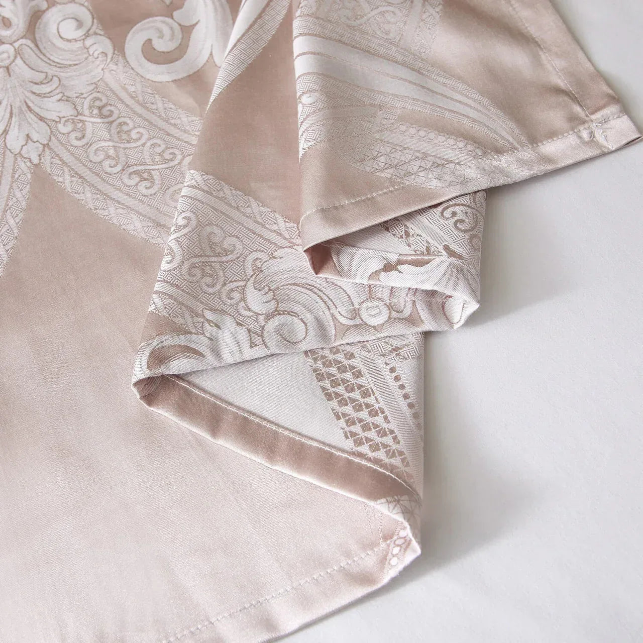 Curtains Damask Jacquard Grommet Semi-Blackout, Le-Harve by Dolce-Mela 60x100