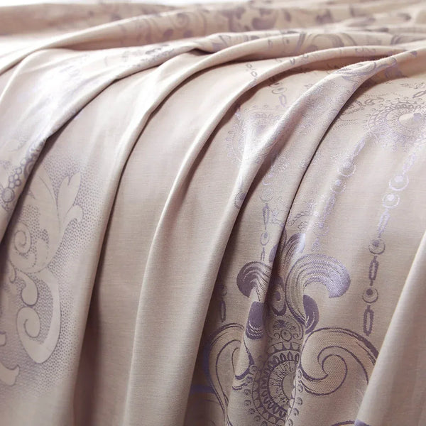 Curtains Damask Jacquard Grommet Semi-Blackout, Rennes by Dolce-Mela 60x100