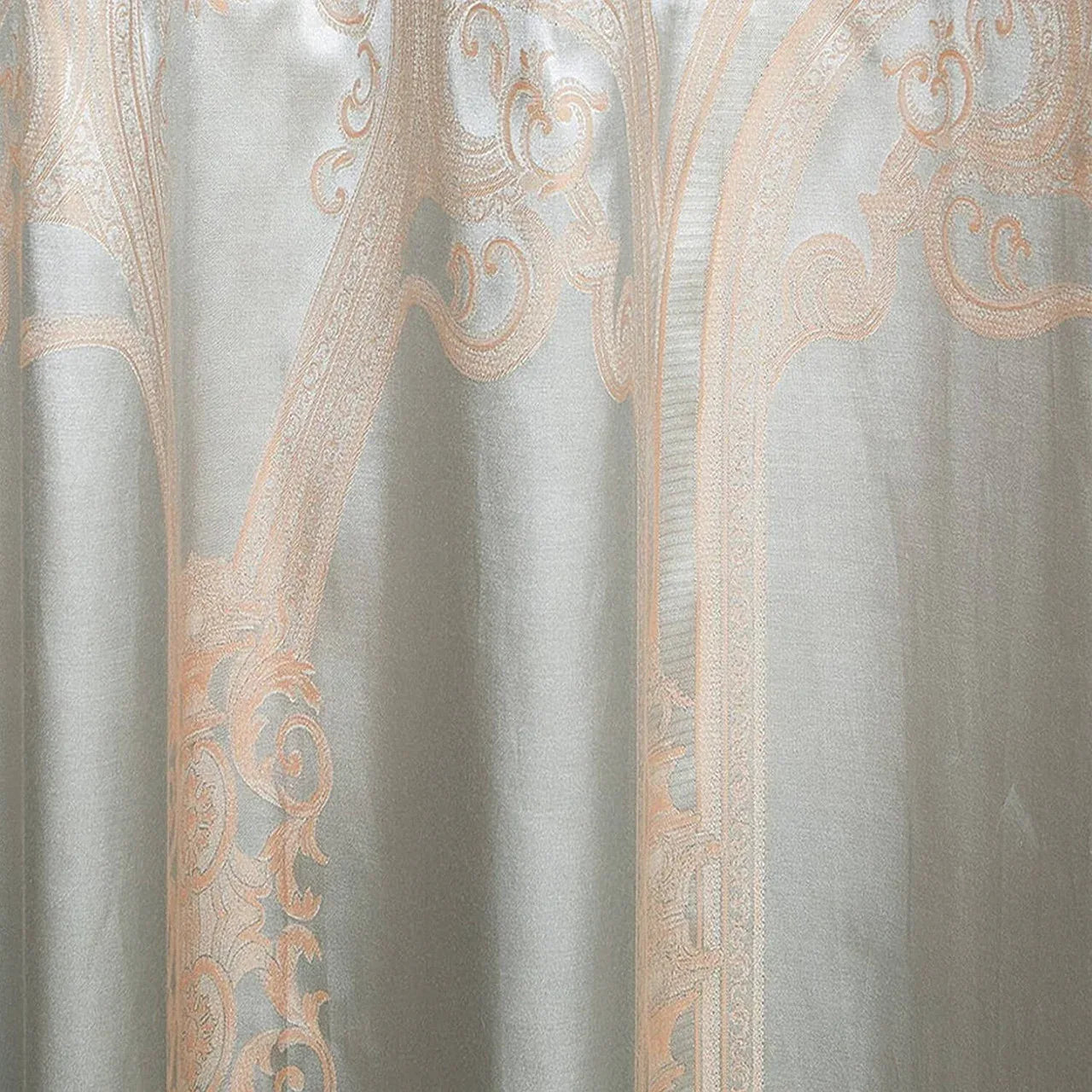 Curtains Damask Jacquard Grommet Semi-Blackout, Rouen by Dolce-Mela 60x100