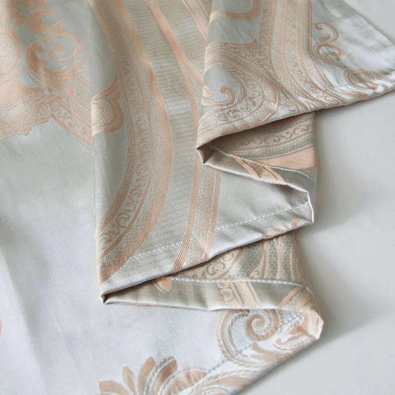 Curtains Damask Jacquard Grommet Semi-Blackout, Rouen by Dolce-Mela 60x100