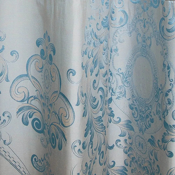 Curtains Damask Jacquard Grommet Semi-Blackout, Troyes by Dolce-Mela 60x100