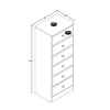 Astrid 6-Drawer Tall Chest