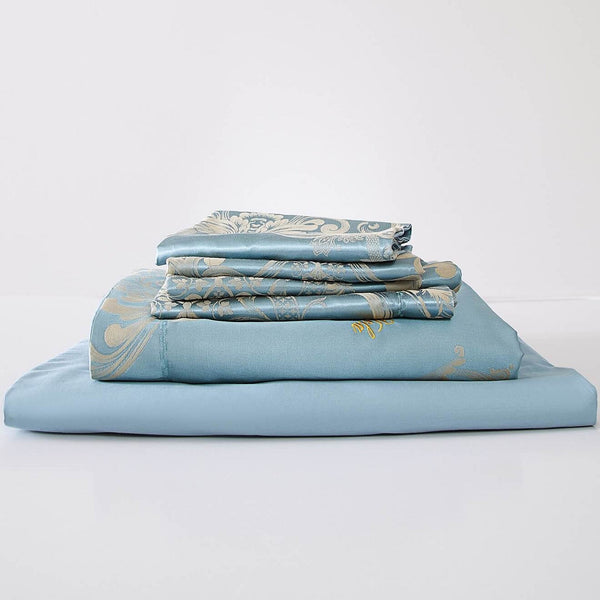 Dolce Mela 6 Pieces Luxury Jacquard Duvet Cover Set - Lille - Gifts for You 'n Me