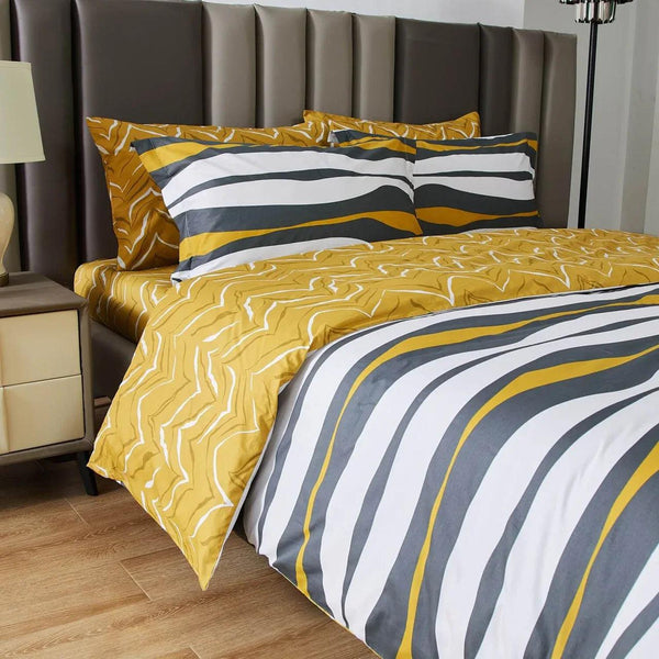 6 Piece 100% Cotton Queen Size Duvet Cover Set - Moco by Dolce Mela - Gifts for You 'n Me