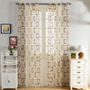 Dolce Mela Modern Sheer Curtain Panels - Nice  60x100