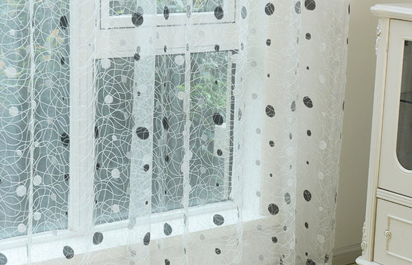 Dolce Mela Sheer Curtain Panels - Pearly 60x100