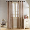 Dolce Mela Gold Sheer Curtain Panels - Golden Isles  60x100