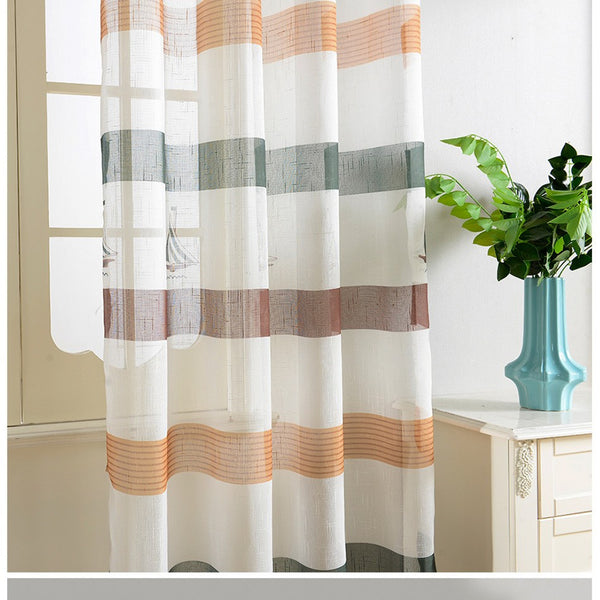 Sheer Curtain Panels - Dolce Mela - Bermuda   60x100