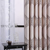Geometric Grommet Curtains Thermal Semi-Blackout, Tall 60x100 Dolce Mela Monaco