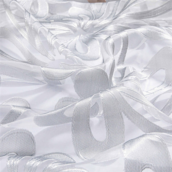 Sheer Curtain Panel White Window Treatments - Dolce Mela - Hamburg  60x100