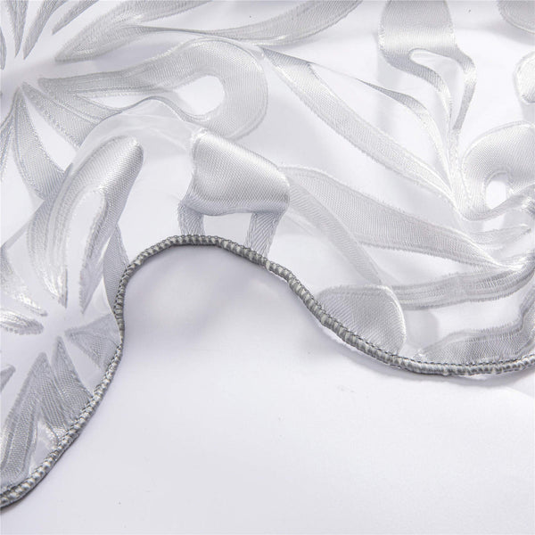 Sheer Curtain Panel White Window Treatments - Dolce Mela - Hamburg  60x100