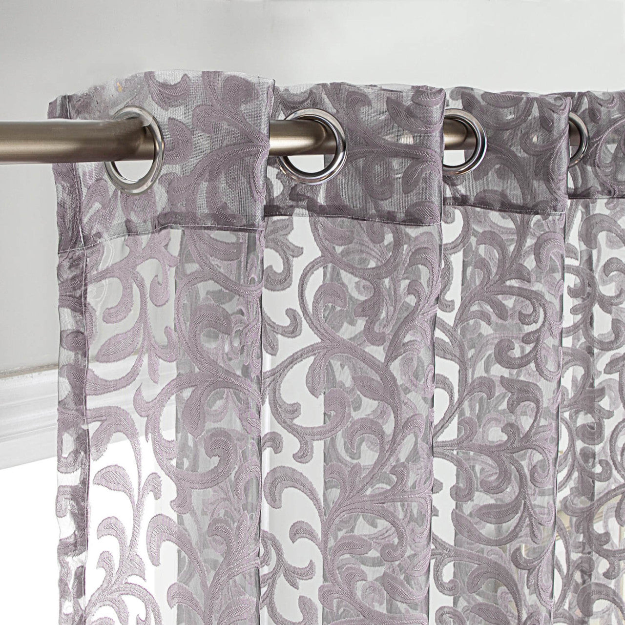 Sheer Curtain Panel Window Treatment - Dolce Mela - Artemis  60x100