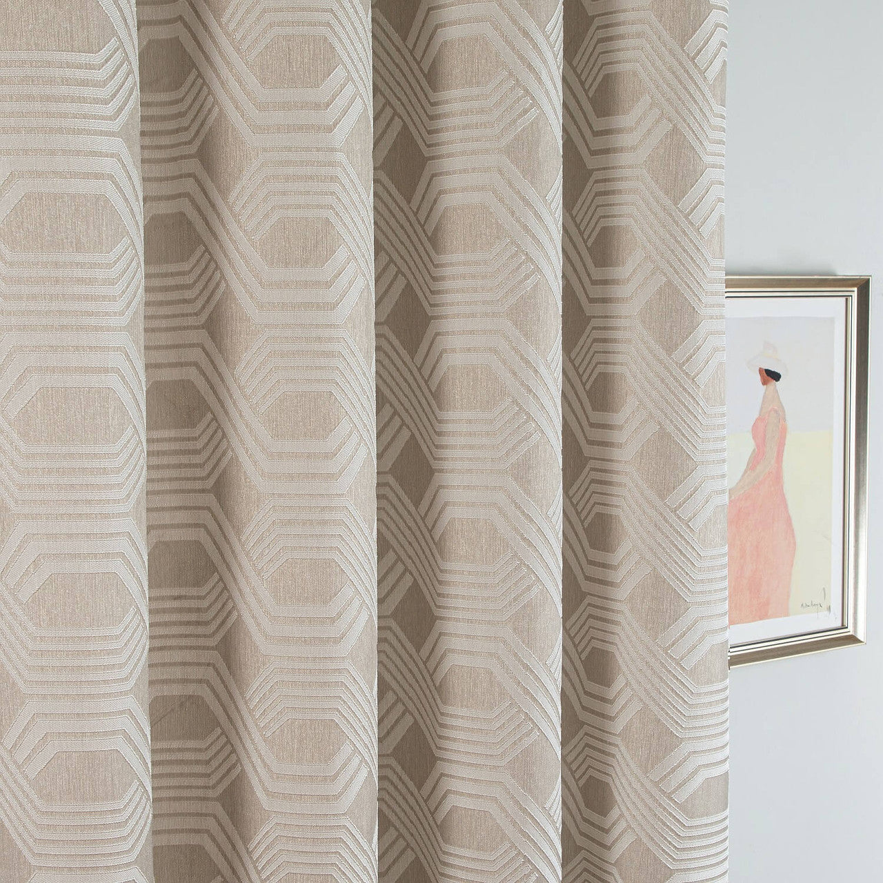 Curtain Panel Semi-Blackout Drapes, Dolce Mela Apollo  60x100