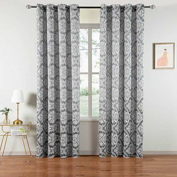 Curtain Panel Semi-Blackout Drapes, Dolce Mela Athena 60x100