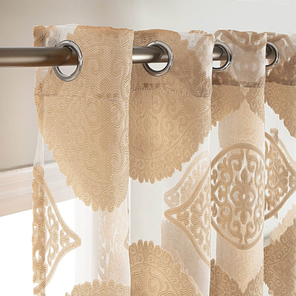 Sheer Curtain Panel Window Treatment - Dolce Mela - Chrysus  60x100