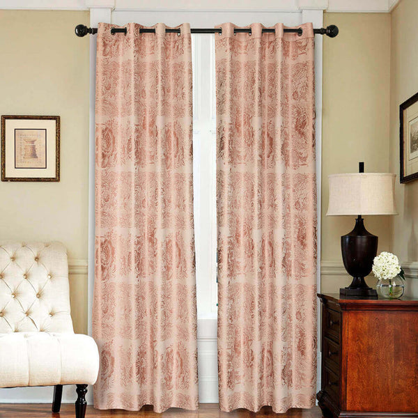 Curtain Panel Semi-Blackout Drapes, Dolce Mela Vienna Window Treatments 58x98