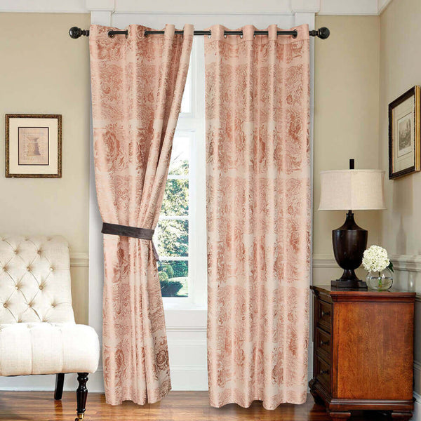 Curtain Panel Semi-Blackout Drapes, Dolce Mela Vienna Window Treatments 58x98