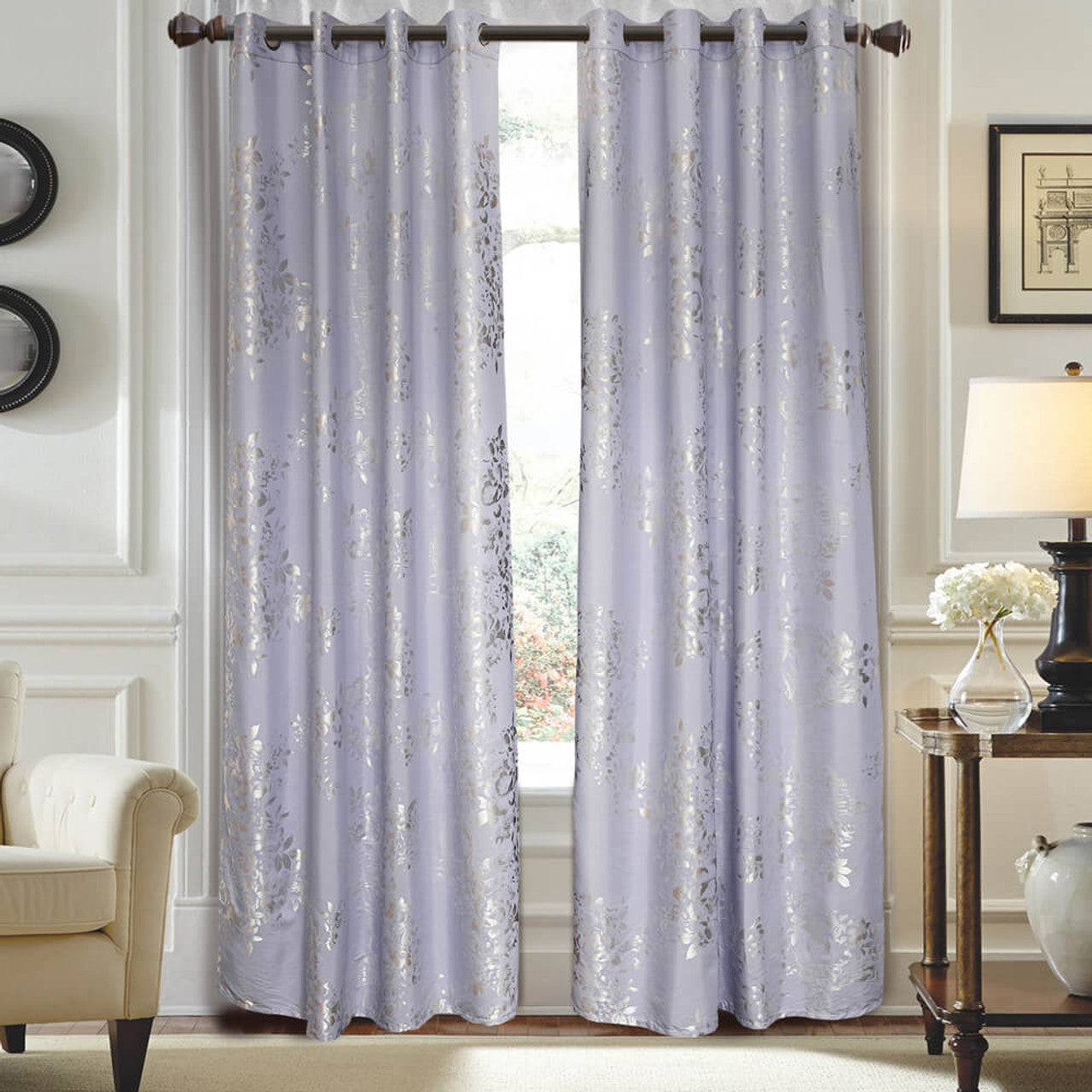 Curtain Panel Semi-Blackout Drapes, Dolce Mela Munich Window Treatments  58x98