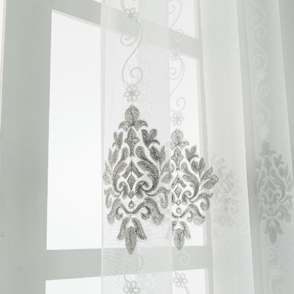 White Sheer Curtain Panels - Dolce mela - Nexus  60x100