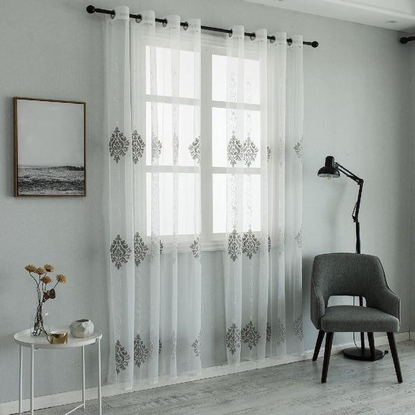 White Sheer Curtain Panels - Dolce mela - Nexus  60x100
